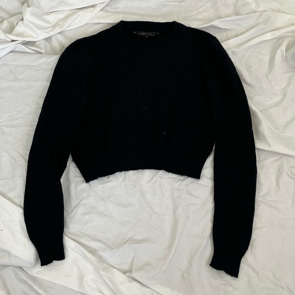 BCBG Black Crewneck Sweater - Picture 1 of 2